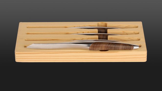 
                    Swiss knife Steakmesser 4er Set – Holzbox
