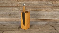 Oak/Walnut wood, knife block design
