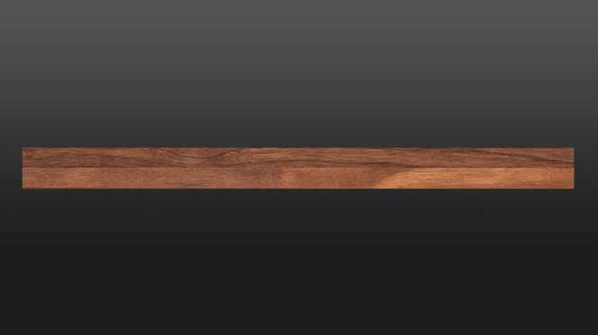 
                    The magnetic strip walnut side view