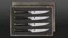 
                    Steak knives set with 4 sharp steak knives