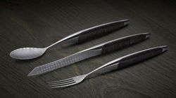 Cutlery, Steak cutlery with spoon damask