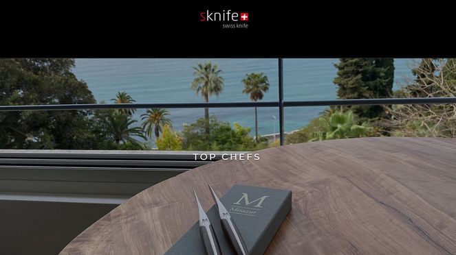 
                    sknife Swiss knives set in the world's best restaurants