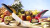 
                    The ceramic universal knife is appropriate for fruit