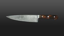 Güde knives, damask steel chef's knife