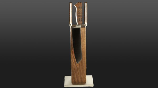 
                    equiped knife block Caminada with four knives