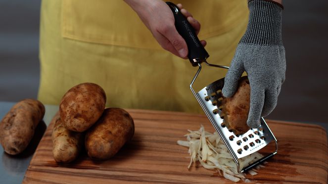 Microplane - Gourmet Grater Set con il guanto