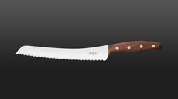 Windmühle coltello da cucina di noce, KB2 Brotmesser Walnuss