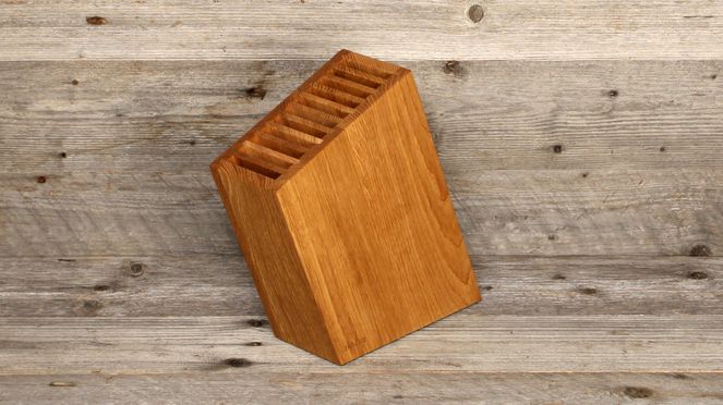 
                    knife block swiss wood – oblique