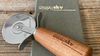 
                    Engraving on wood handles and carton box