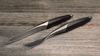 
                    swiss damask fork made by sknife, worldwide sole manufacturer of damask forks