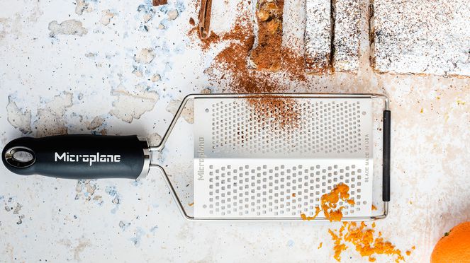 
                    double grater made by Microplane
