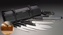 Messer, Messertasche Shun mit Schleifgerät