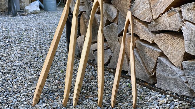 Pince pour Barbecue Zetsche en Bois de Hêtre