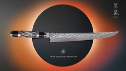 Stainless damask steel, Shi Hou 5 Tantō limited edition