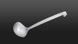 Stainless steel, Triangle soup ladle