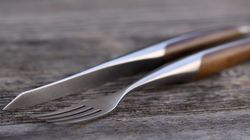 sknife swiss knife, couverts à steak suisse noyer