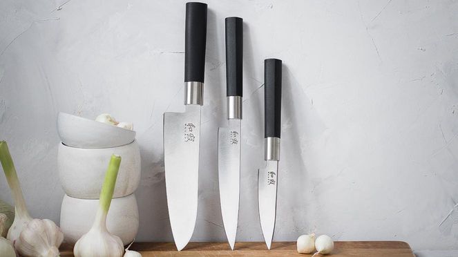Kai Wasabi Knife Set 67S-310 Silver