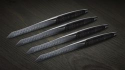 Stainless damask steel, Steak knife set damask